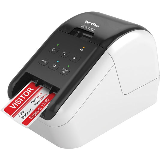 Brother QL-810WC Wireless Label Printer with Dual-Color Printing and Network Connectivity