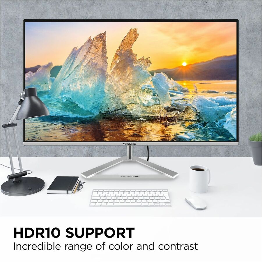 ViewSonic VX2776-4K-MHDU 27-Inch 4K UHD IPS Monitor with USB-C, HDR10, and Slim Bezel Design