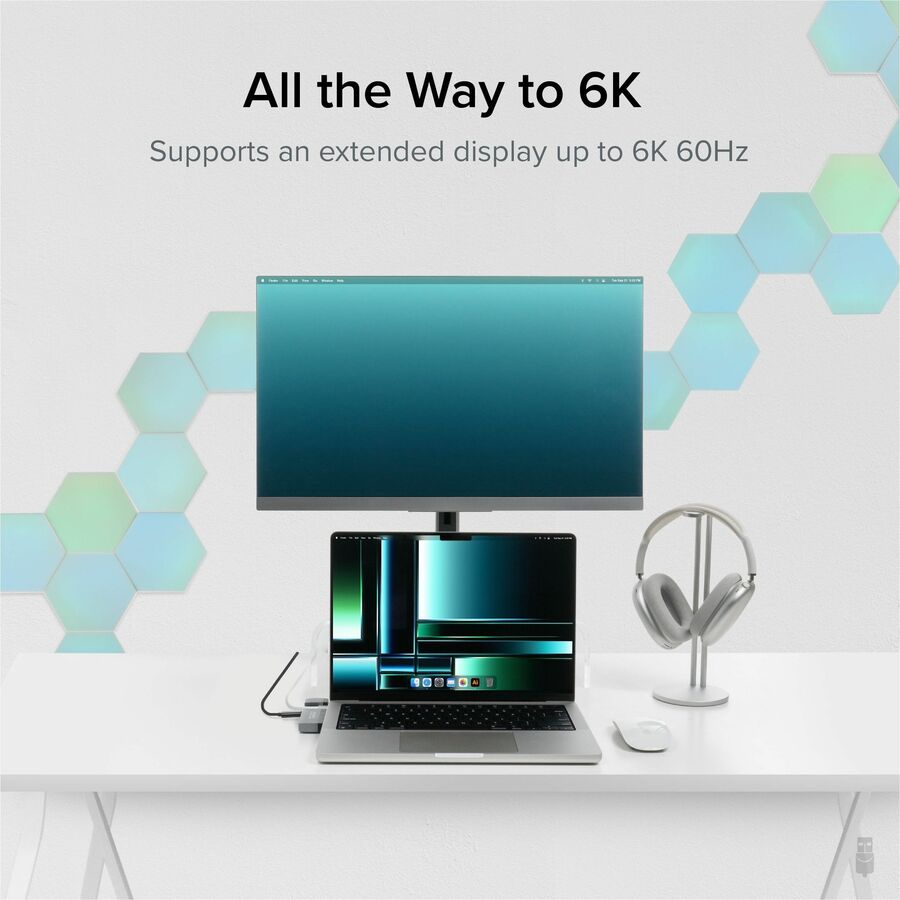 Plugable 5-in-1 USB-C Hub for MacBook Pro 14/16 and MacBook Air M2 – Expand Your Ports with Thunderbolt 4 and USB4 Compatibility