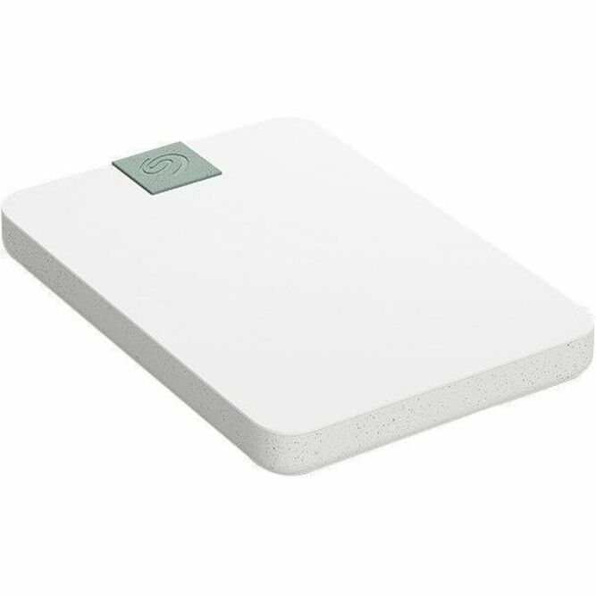 Seagate Ultra Touch STMA2000400 2TB Portable Hard Drive - Cloud White with USB-C Compatibility and Eco-Friendly Design