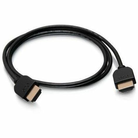 C2G 6ft Plus Series Slim Flexible HDMI Cable with Low Profile Connectors (2 Pack) - Supports 4K 60Hz and HDMI 2.0 Features