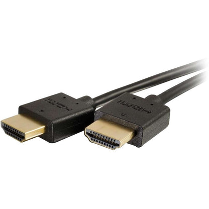 C2G 6ft Plus Series Slim Flexible HDMI Cable with Low Profile Connectors (2 Pack) - Supports 4K 60Hz and HDMI 2.0 Features