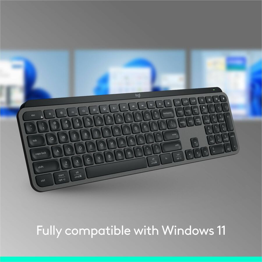 Logitech MX Keys S Wireless Keyboard – Low Profile, Fluid Precise Typing, USB-C Rechargeable, Black