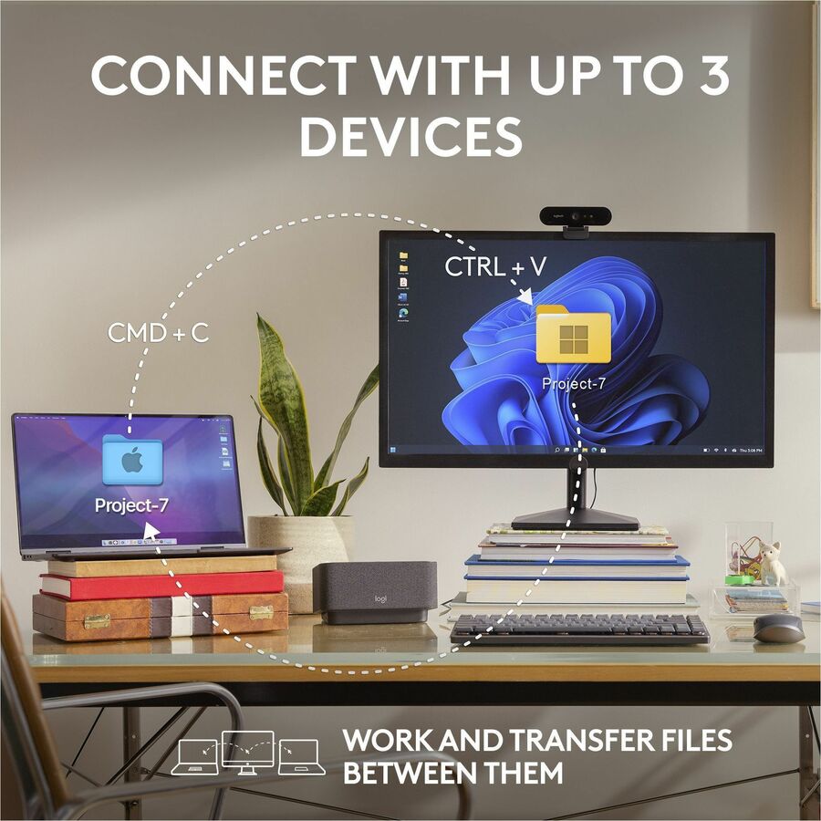 Logitech MX Anywhere 3S Compact Wireless Mouse with 8K DPI, Quiet Clicks, and Fast Scrolling in Black