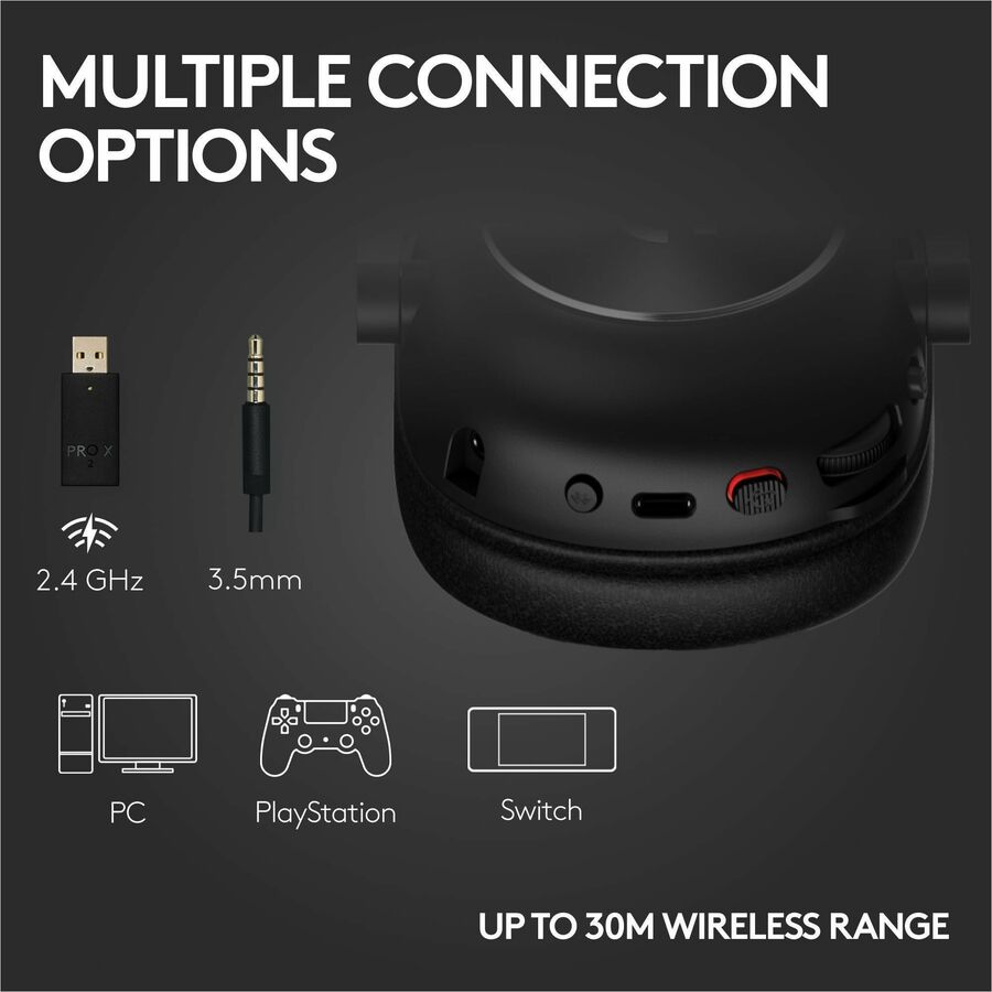 Logitech G PRO X 2 LIGHTSPEED Wireless Gaming Headset with Detachable Microphone and 50mm Graphene Drivers