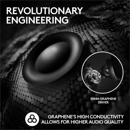 Logitech G PRO X 2 LIGHTSPEED Wireless Gaming Headset with Detachable Microphone and 50mm Graphene Drivers