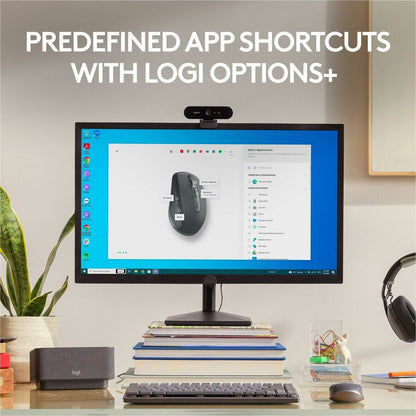 Logitech MX Anywhere 3S Wireless Mouse for Business – Bluetooth, Quiet Click, Secure Logi Bolt, Graphite