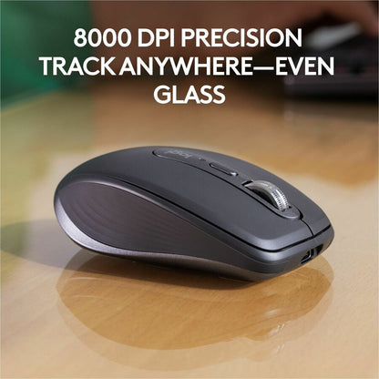 Logitech MX Anywhere 3S Wireless Mouse for Business – Bluetooth, Quiet Click, Secure Logi Bolt, Graphite