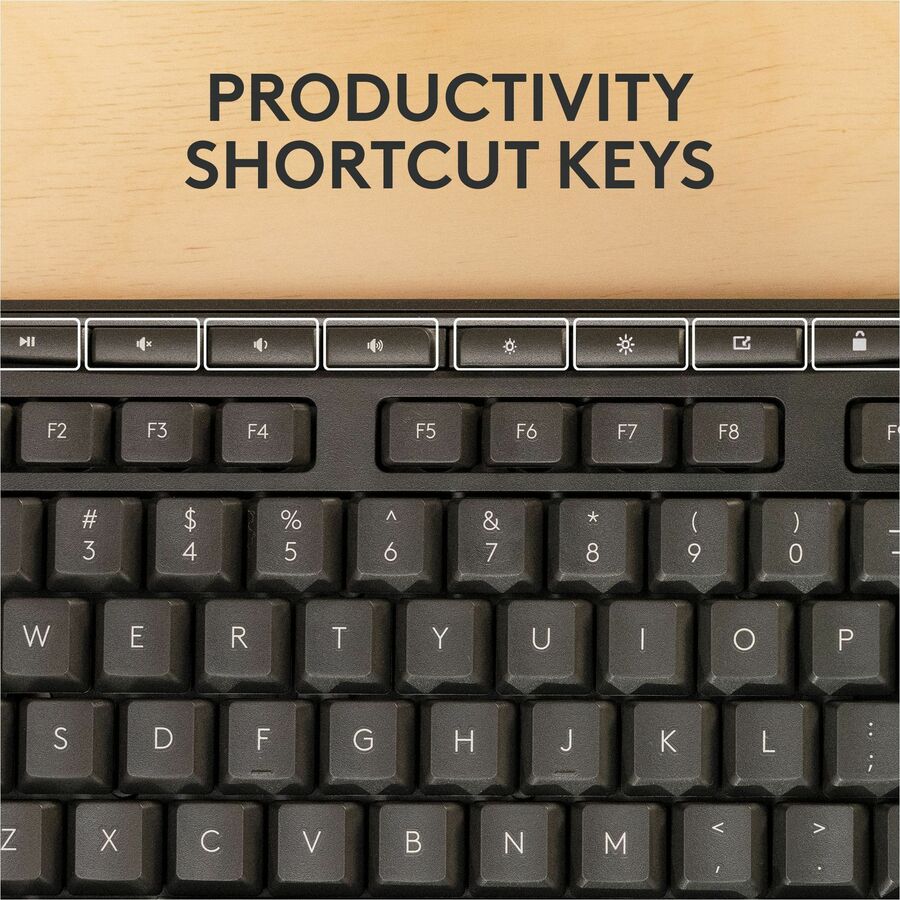 Logitech MK370 Combo for Business - Wireless Full-Size Keyboard and Silent Mouse with Logi Bolt Security