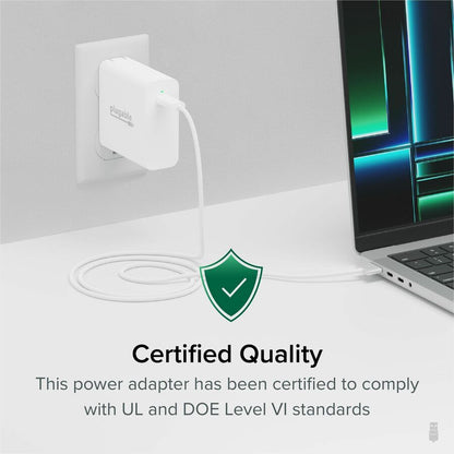 Plugable 140W USB-C GaN Wall Charger for Laptops, Tablets, and Phones