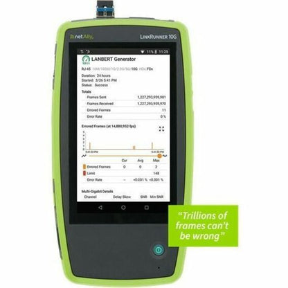 NetAlly LinkRunner 10G Advanced Ethernet Tester LR10G-100 Kit for 10 Gigabit Network Testing and Troubleshooting