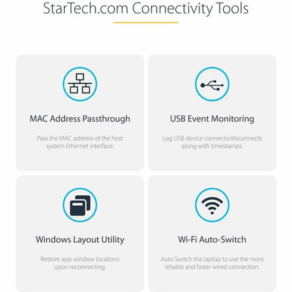 StarTech.com Dual-Laptop USB-C KVM Docking Station with Dual 4K DisplayPort, 7 USB Ports, and Gigabit Ethernet