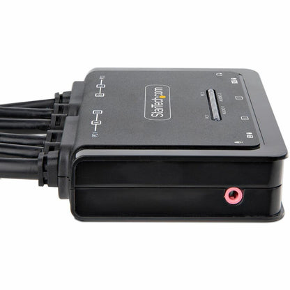 StarTech.com C2-DD46-UA2-CBL-KVM Dual 4K 60Hz DisplayPort KVM Switch with USB and Audio