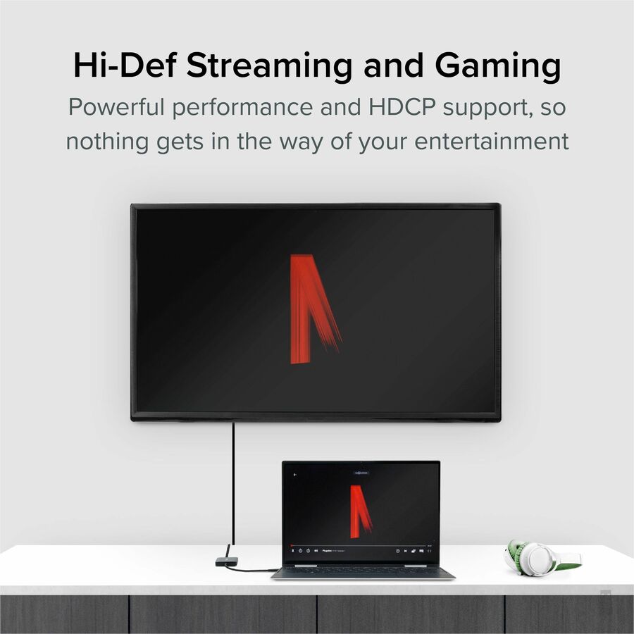 Plugable USB-C to HDMI Adapter for Dual Monitors 4K 60Hz - USBC-MSTH2