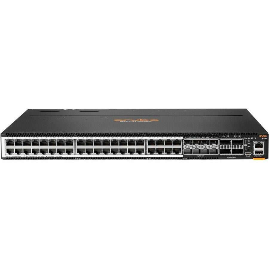 Hewlett Packard Enterprise CX 8100 40XT8XF4C Ethernet Switch – 40 Ports, 10GbE, 100GbE Uplink, Managed 1U Data Center Switch