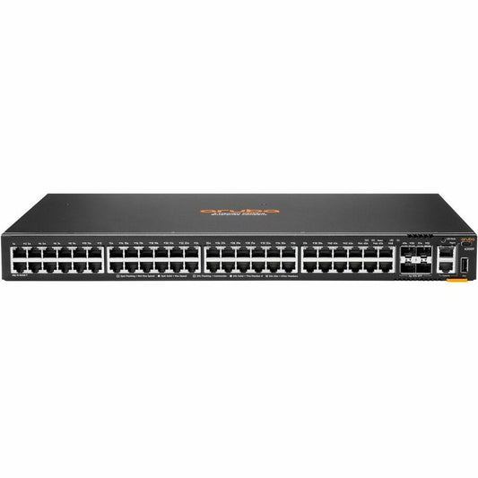Hewlett Packard Enterprise CX 6200F 48G 4SFP+ Managed Ethernet Switch with 10 Gigabit Connectivity