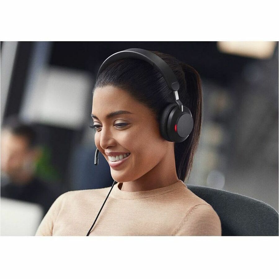 Jabra Evolve2 40 SE Headset with USB Type C – Binaural Stereo Wired Communication