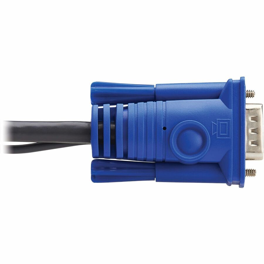 Eaton Tripp Lite Series 4-Port VGA KVM Switch with Built-In VGA, USB & Audio Cables (Part B032-VUA4)