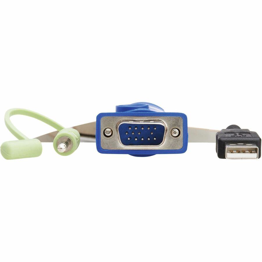 Eaton Tripp Lite Series 4-Port VGA KVM Switch with Built-In VGA, USB & Audio Cables (Part B032-VUA4)