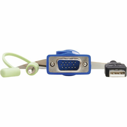 Eaton Tripp Lite Series 4-Port VGA KVM Switch with Built-In VGA, USB & Audio Cables (Part B032-VUA4)