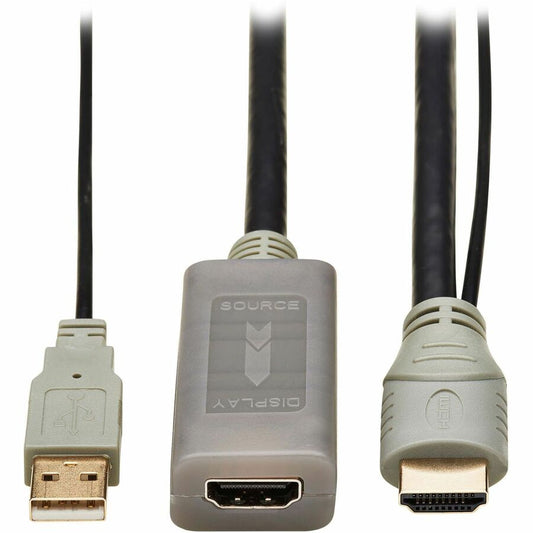 Eaton Tripp Lite Series HDMI Extension Cable with Active Repeater (M/F), 10 ft., 4K 60Hz, HDR, 4:4:4, HDCP 2.2