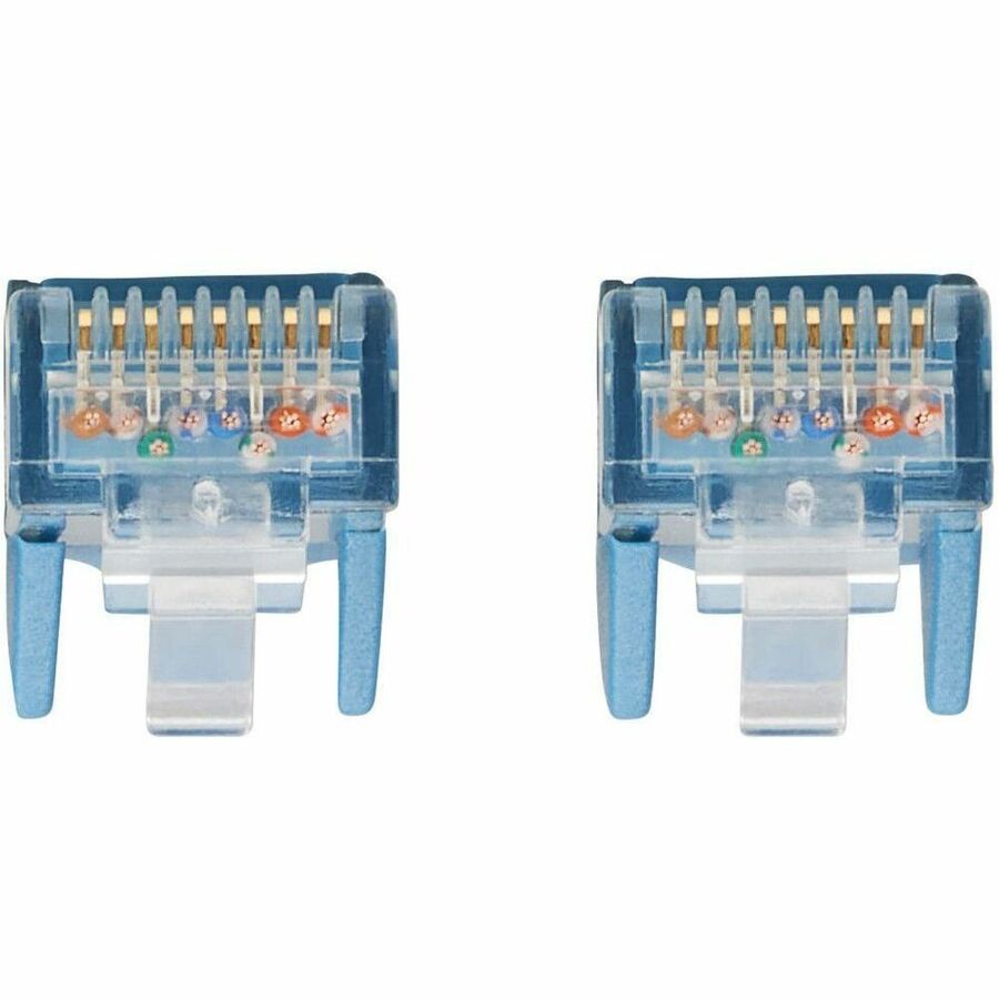 Eaton Tripp Lite Series Cat6 Gigabit Snagless Molded UTP Ethernet Cable (RJ45 Male to Male), PoE, LSZH, Blue, 3.3 ft.