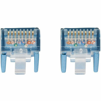 Eaton Tripp Lite Series Cat6 Gigabit Snagless Molded UTP Ethernet Cable (RJ45 Male to Male), PoE, LSZH, Blue, 3.3 ft.