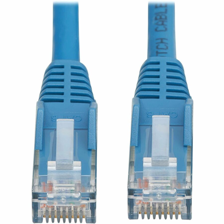 Eaton Tripp Lite Series Cat6 Gigabit Snagless Molded UTP Ethernet Cable (RJ45 M/M), PoE, LSZH, Blue, 23 ft