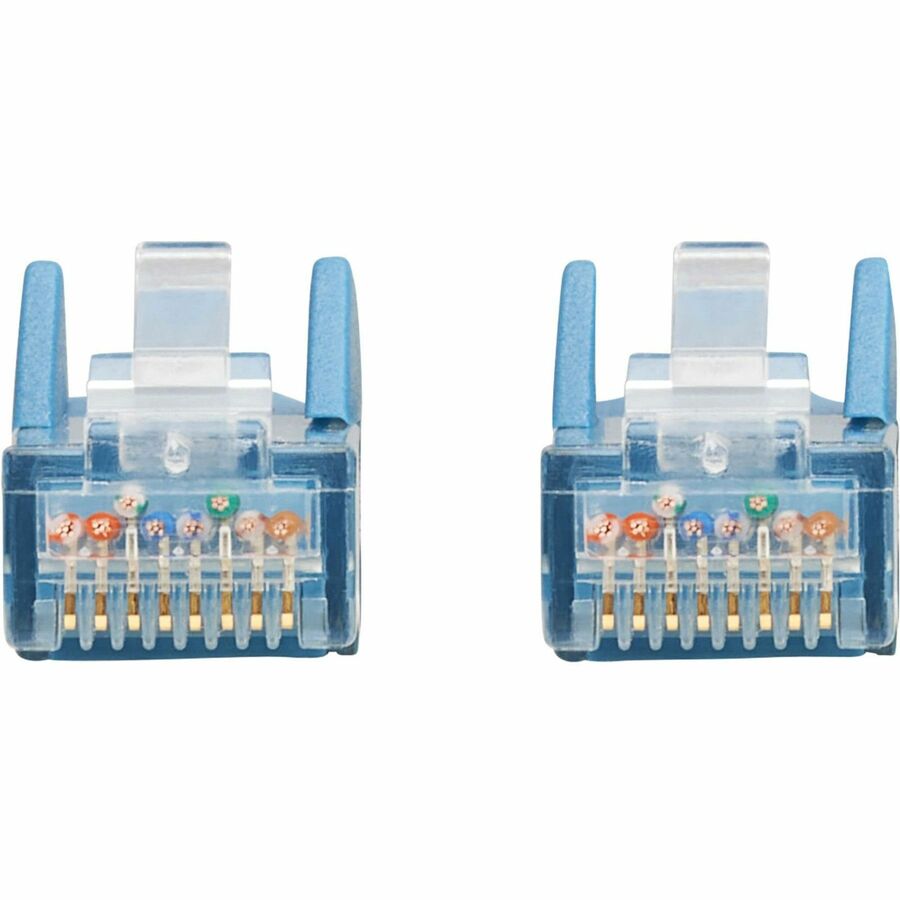 Eaton Tripp Lite Series Cat6 Gigabit Snagless Molded UTP Ethernet Cable (RJ45 M/M), PoE, LSZH, Blue, 23 ft