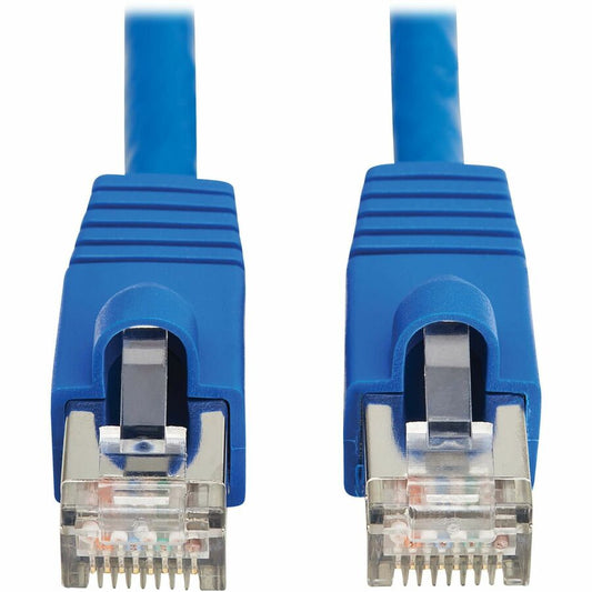 Eaton Tripp Lite Series Cat8 40G Snagless SSTP Ethernet Cable (RJ45 M/M), PoE, Blue, 10 ft