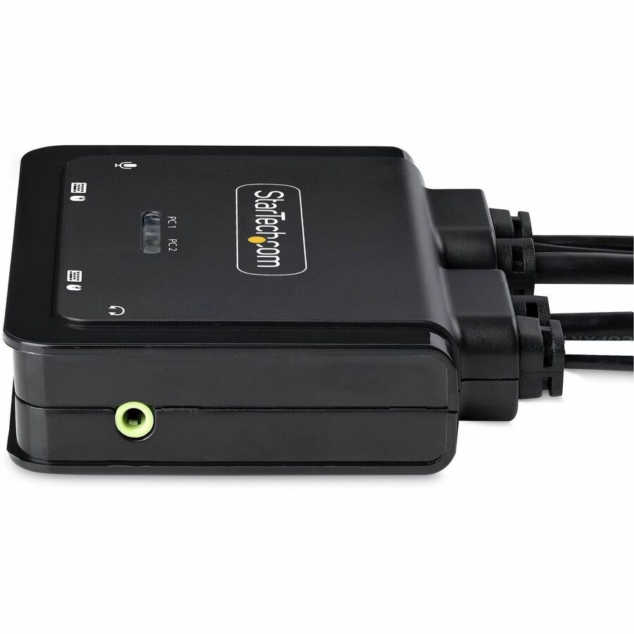 StarTech.com 2-Port USB-C KVM Switch with 4K 60Hz DisplayPort Output - Compact, Bus-Powered