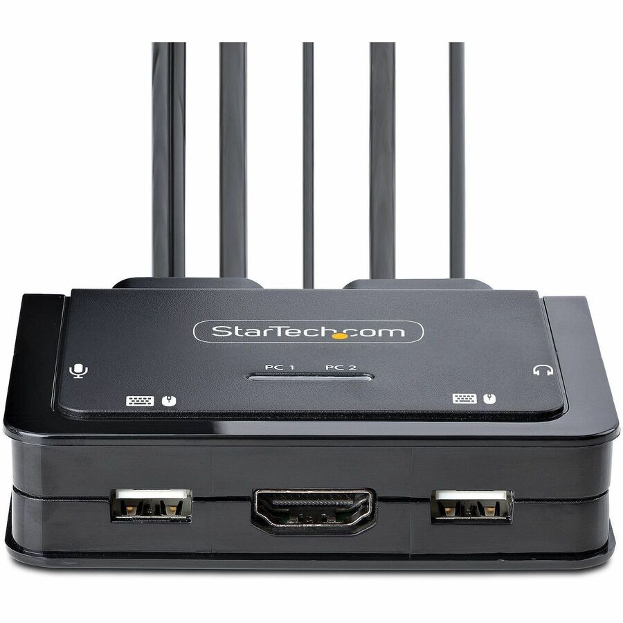 StarTech.com 2-Port Hybrid USB-C HDMI KVM Switch for 4K 60Hz Displays