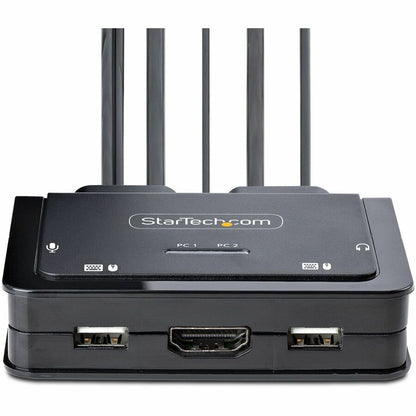 StarTech.com 2-Port Hybrid USB-C HDMI KVM Switch for 4K 60Hz Displays