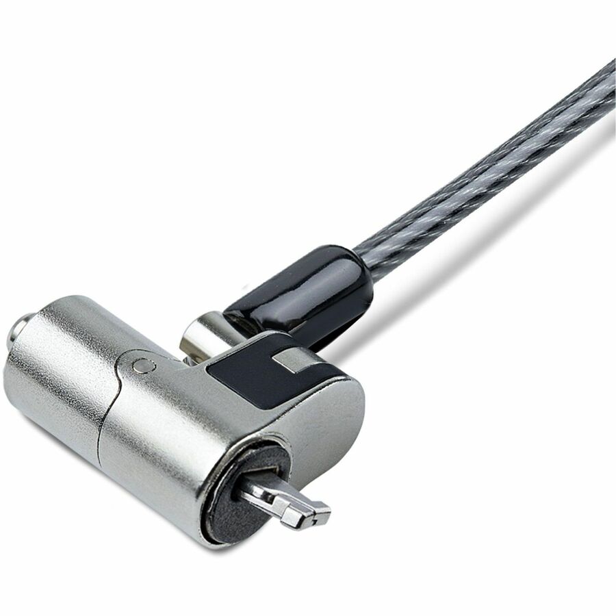 StarTech.com Nano Slot Laptop Cable Lock 6.5ft Anti-Theft Keyed Security Lock for Ultra-Slim Notebooks and Tablets