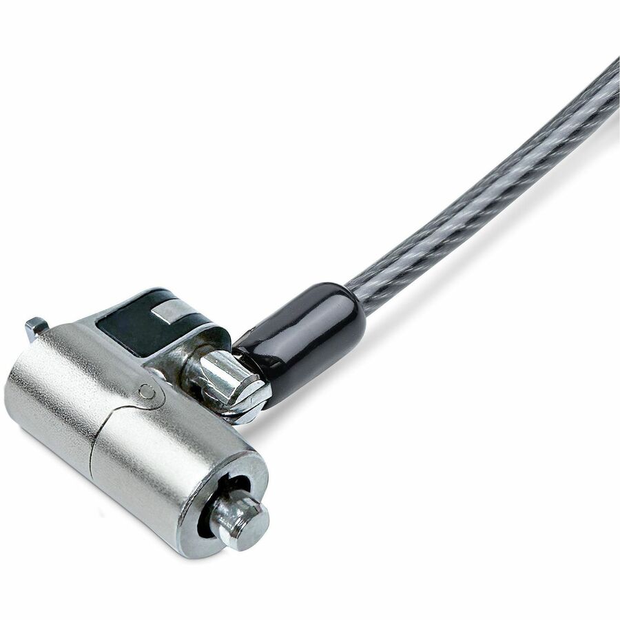 StarTech.com Nano Slot Laptop Cable Lock 6.5ft Anti-Theft Keyed Security Lock for Ultra-Slim Notebooks and Tablets