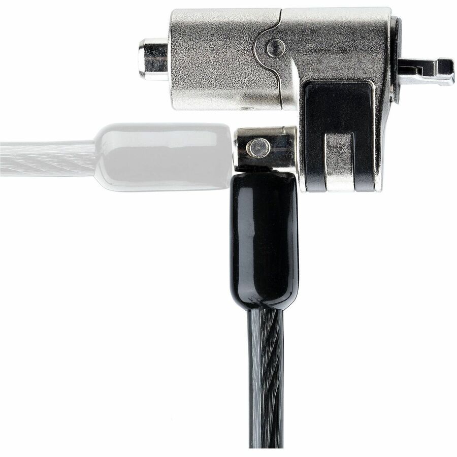 StarTech.com Nano Slot Laptop Cable Lock 6.5ft Anti-Theft Keyed Security Lock for Ultra-Slim Notebooks and Tablets