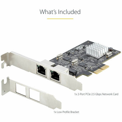 StarTech.com 2-Port 2.5GBase-T PCIe Network Adapter Card - Intel I225-V Dual Ethernet Ports