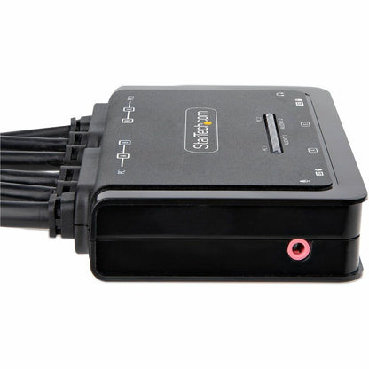 StarTech.com 2-Port Dual-Monitor HDMI KVM Switch with 4K at 60Hz Support and Integrated Cables