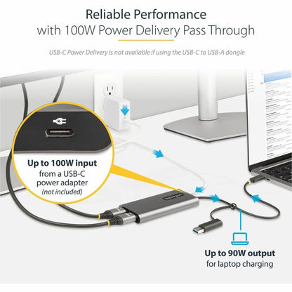 StarTech.com USB-C to Dual HDMI Adapter with 4K 60Hz Support and 100W Power Delivery