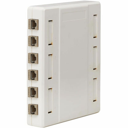 Eaton Tripp Lite Series Surface-Mount Box for Keystone Jacks - 12 Ports, White