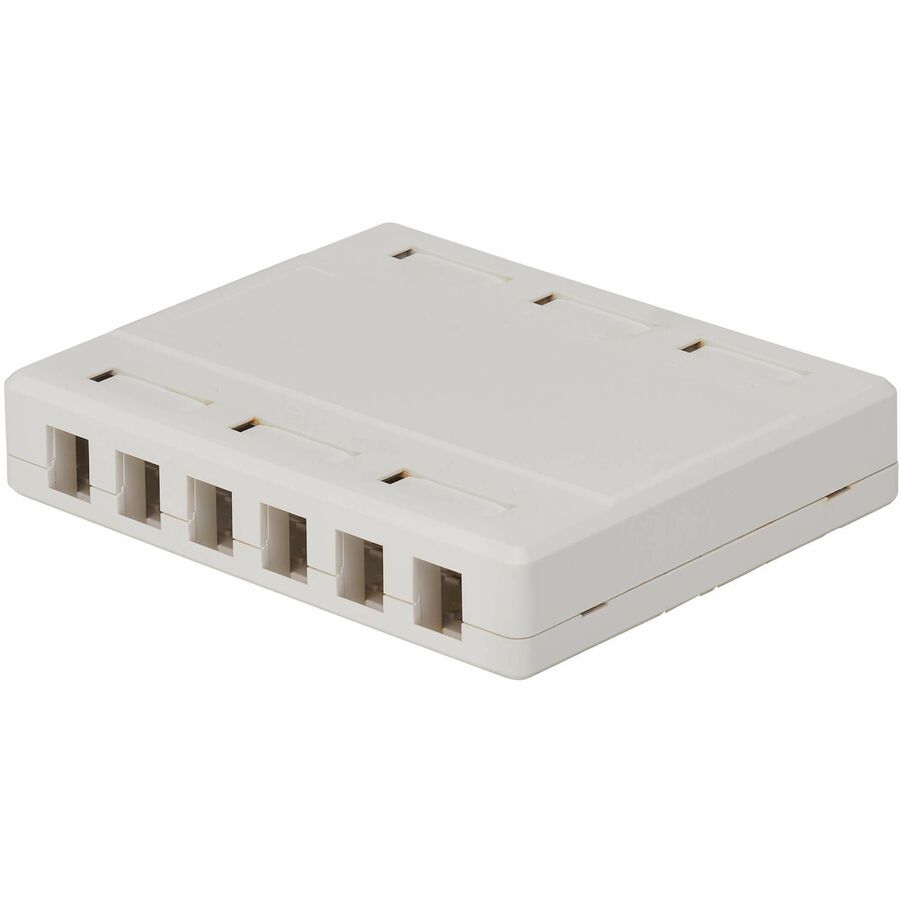 Eaton Tripp Lite Series Surface-Mount Box for Keystone Jacks - 12 Ports, White
