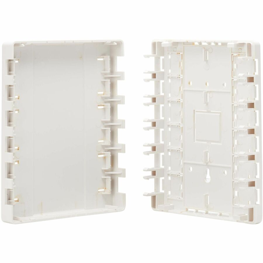 Eaton Tripp Lite Series Surface-Mount Box for Keystone Jacks - 12 Ports, White