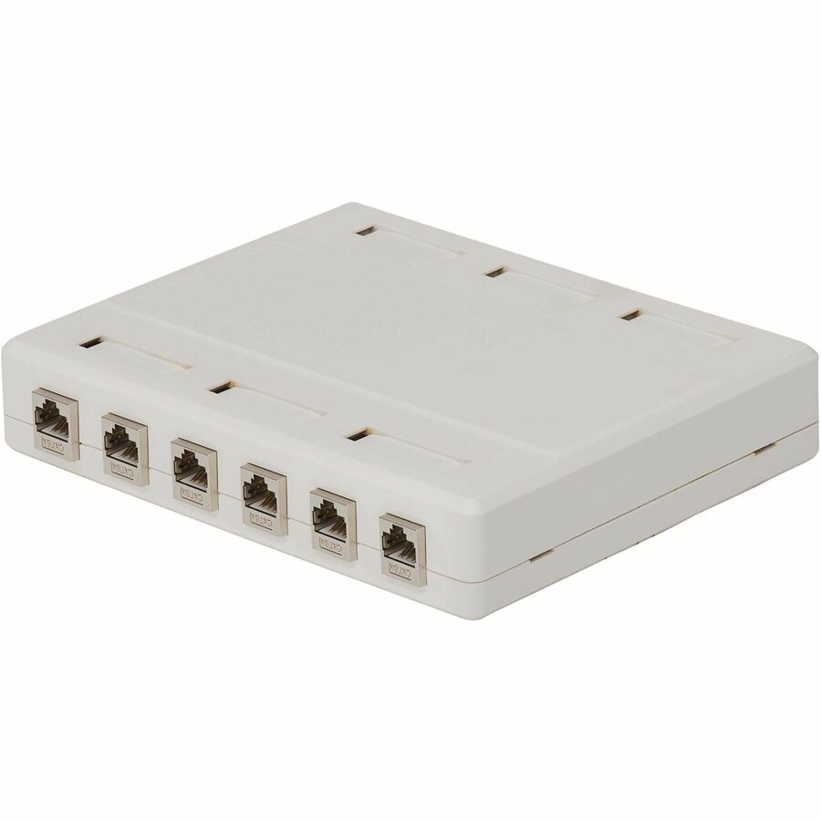 Eaton Tripp Lite Series Surface-Mount Box for Keystone Jacks - 12 Ports, White