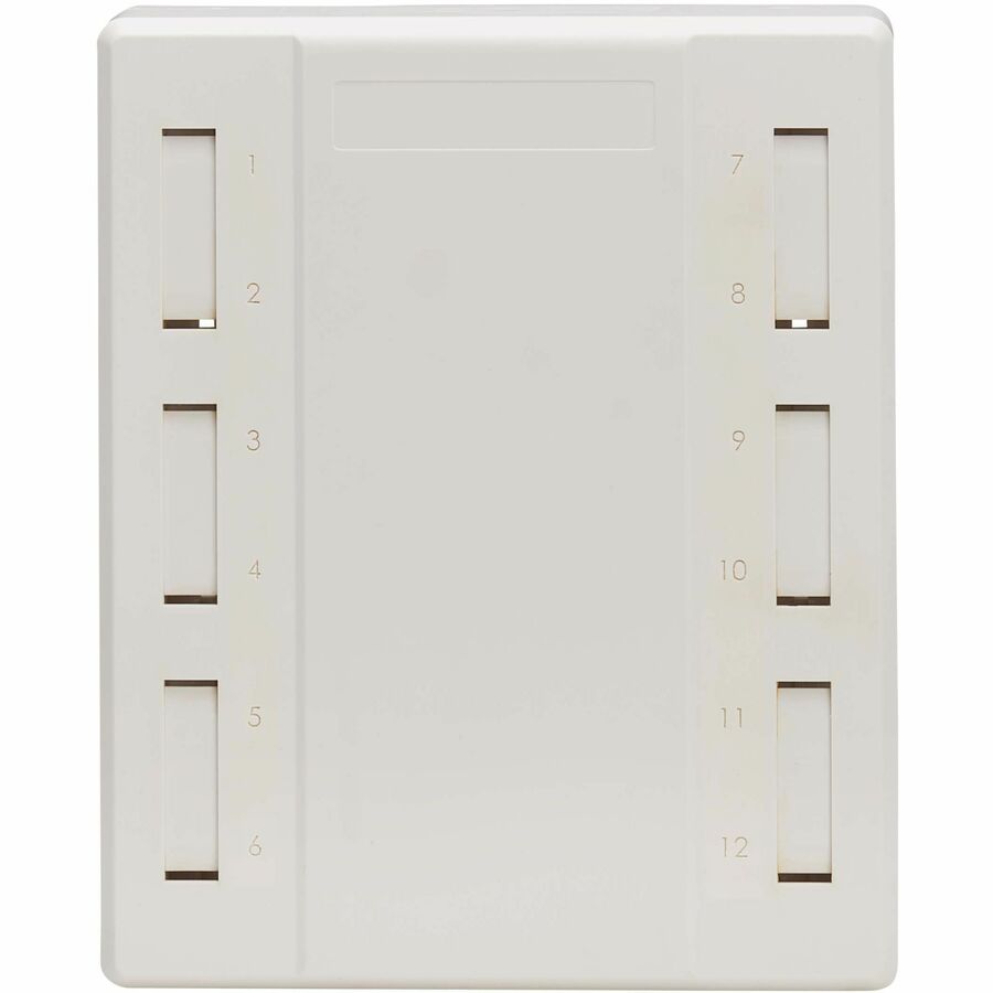Eaton Tripp Lite Series Surface-Mount Box for Keystone Jacks - 12 Ports, White
