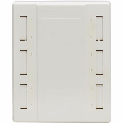 Eaton Tripp Lite Series Surface-Mount Box for Keystone Jacks - 12 Ports, White