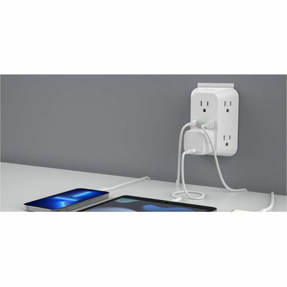 Belkin 6-Outlet Wall Surge Protector with USB-C and USB-A – 1680 Joules of Protection