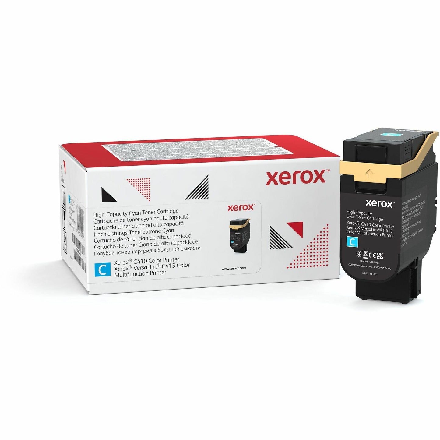 Xerox Genuine C410/VersaLink C415 Cyan High Capacity Toner Cartridge (7000 Pages) - 006R04686