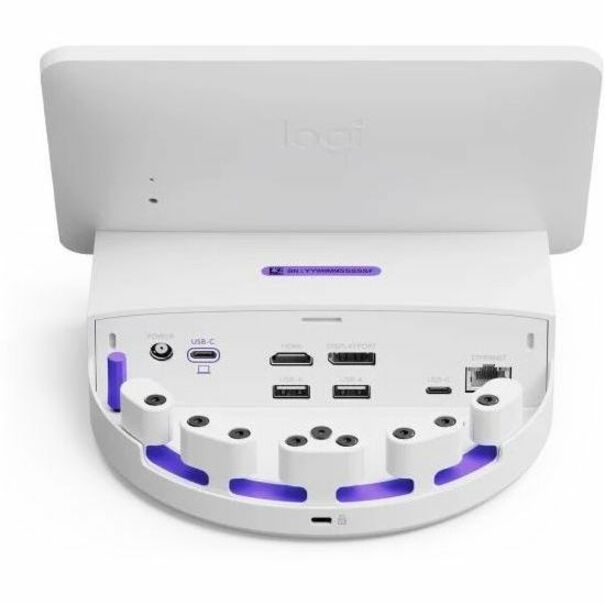 Logitech Logi Dock Flex Managed Docking Station for Seamless Desk Booking and Connectivity