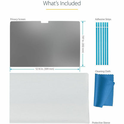 StarTech.com 14-inch MacBook Pro Privacy Screen Filter with Blue Light Reduction and Reversible Matte/Glossy Finish