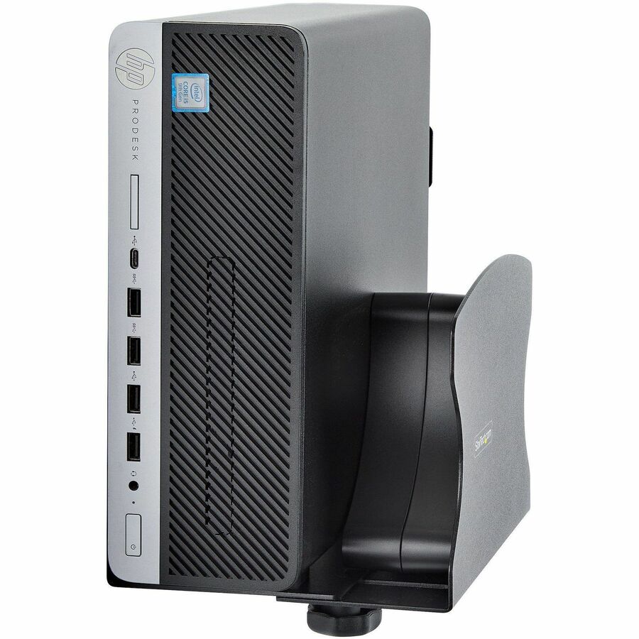 StarTech.com PC Wall Mount Bracket for Desktop Computers – Adjustable, Heavy-Duty Steel Support